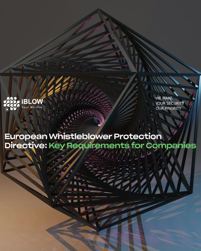 A tangled iron structure like a spiral labyrinth, symbolising the complexity that some companies encounter in implementing the main requirements of the European Whistleblower Protection Directive.