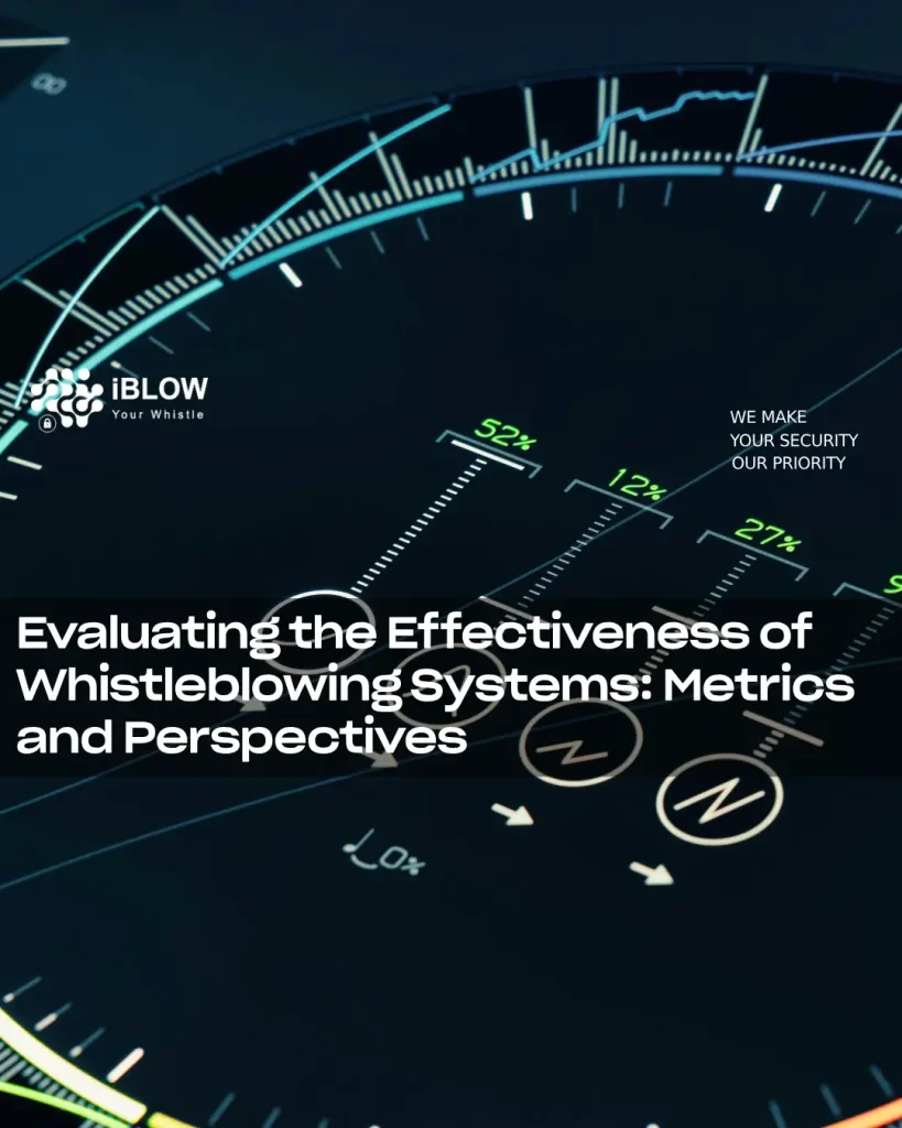 Evaluating the Effectiveness of Whistleblowing Systems: Metrics and Perspectives