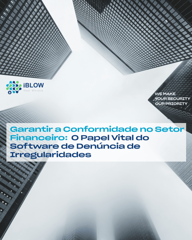 Artigo de Blog iBlow.eu "Garantir a Conformidade no Setor Financeiro: O Papel Vital do Software de Denúncia de Irregularidades", visto por uma imagem do sombrio mundo do mercado financeiro e como obter melhor visibilidade.