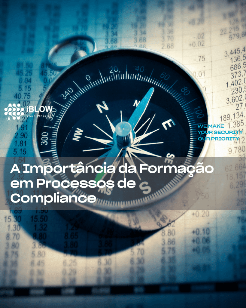 Imagem de artigo iBlow.eu, que nos mostra uma bússola a realçar-se nos tantos números e informações que tanto precisamos para nos dar o “Norte” adequado às nossas decisões e com um texto que nos levanta alguns tópicos para o deixar a pensar nos porquês que serão assim tão importantes para aproveitar as oportunidades que a adequada formação nos processos de compliance poderá ter na sua organização e os seus impactos.