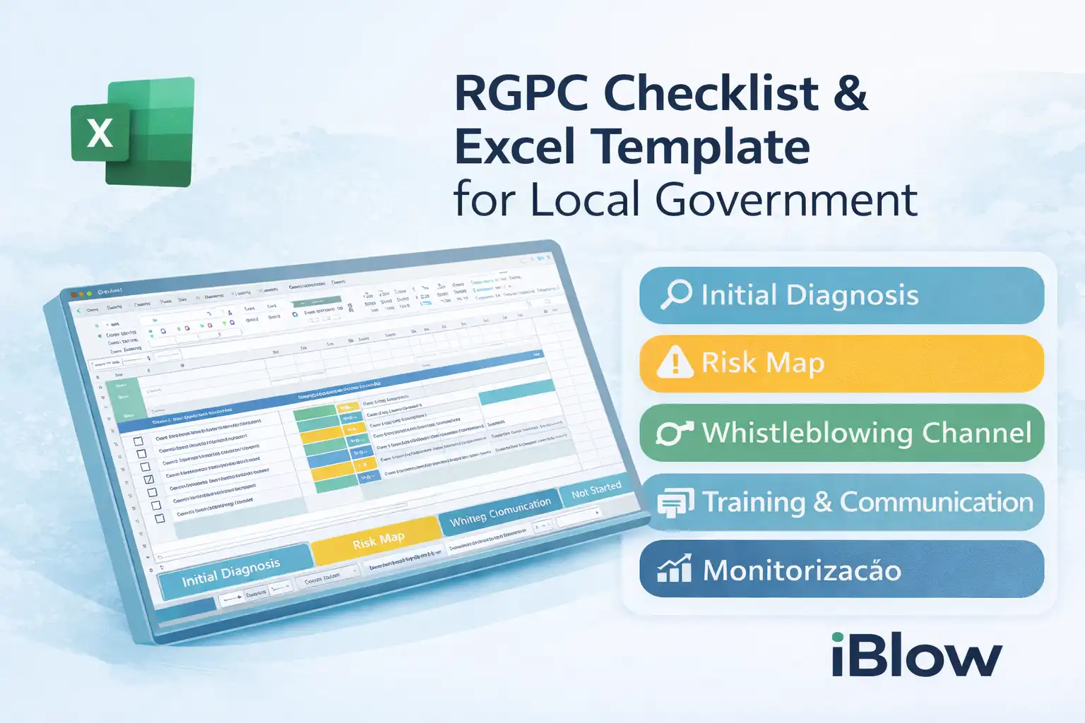 RGPC checklist and Excel template for local government by iBlow.eu