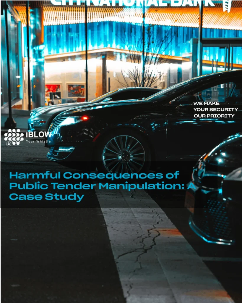 Harmful consequences of public tender manipulation: a case study - iBlow